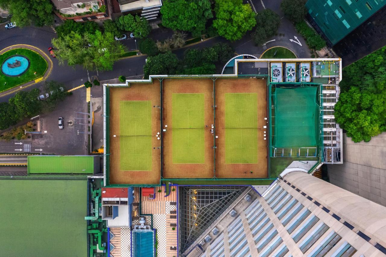 Hyatt Regency Mexico City Exteriör bild Aerial view of the tennis centre